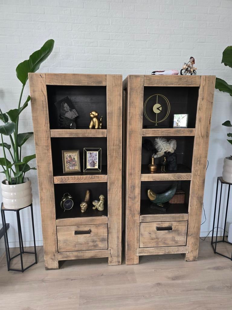 Woonkamerset gemaakt van Olmenhout., Ophalen of Verzenden, 25 tot 50 cm, Overige materialen, Minder dan 100 cm