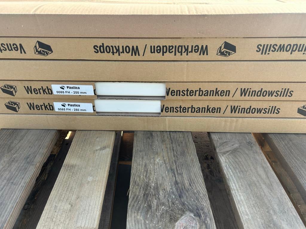 Overzet vensterbanken 4100x250mm, 9 stuks, Ophalen, Nieuw, Overige typen