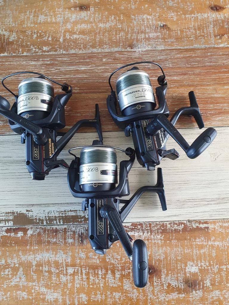 ** 3x Shimano 3500b Baitrunners **, Ophalen of Verzenden, Gebruikt, Molen