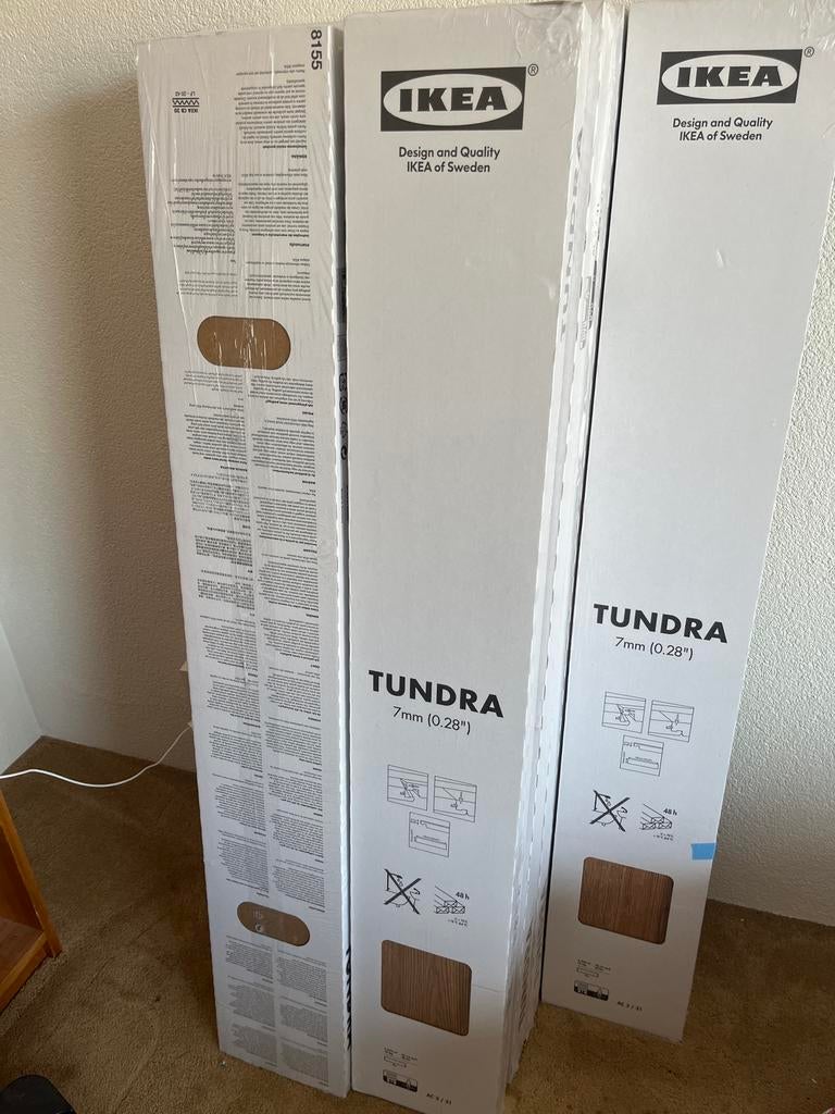 IKEA Tundra Laminaatvloer 7mm - Nieuw in verpakking, Doe-het-zelf en Verbouw, Ophalen, 50 tot 150 cm, Nieuw, 10 m² of meer
