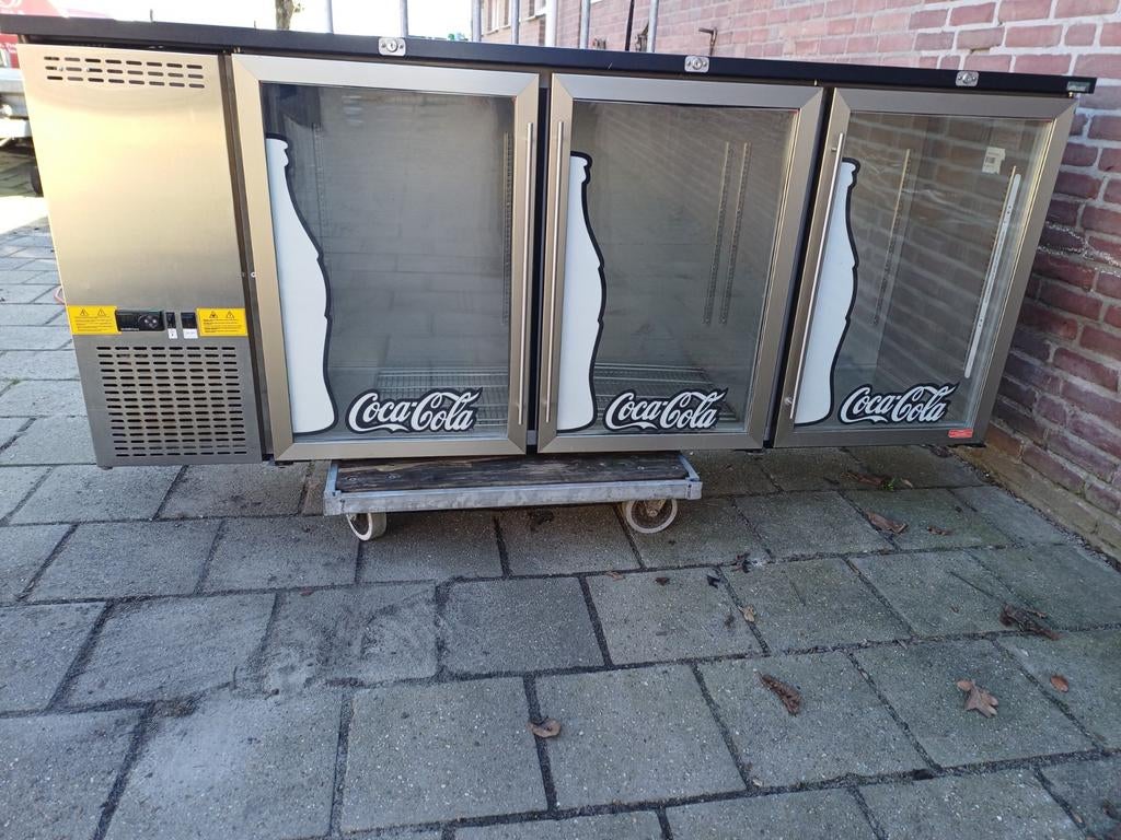 Coca-Cola Flessenkoeler 3 deurs, Ophalen of Verzenden, Gebruikt, Koelen en Vriezen