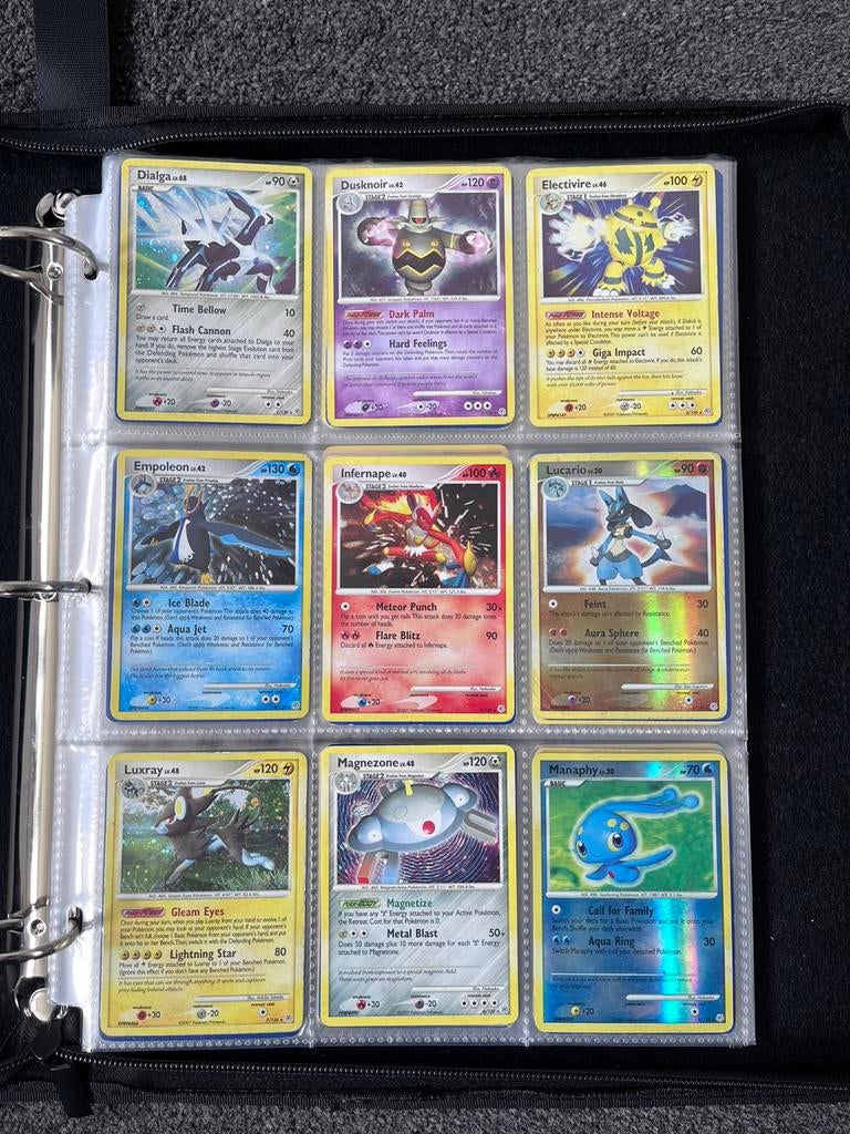 Pokémon Diamond & Pearl set - 100% compleet!, Ophalen of Verzenden, Zo goed als nieuw, Meerdere kaarten, Foil