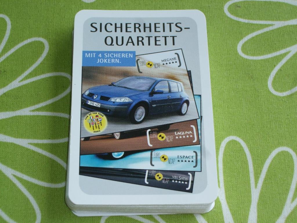 Renault sicherheits-quartett - Duits Renault kwartet, Ophalen of Verzenden, Zo goed als nieuw, Kwartet(ten)