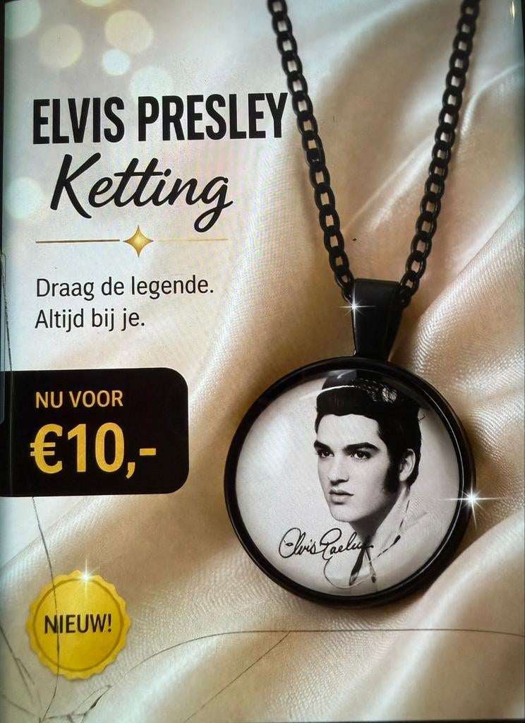 Elvis Presley ketting, Sieraden, Tassen en Uiterlijk, Ophalen of Verzenden, Nieuw, Overige materialen