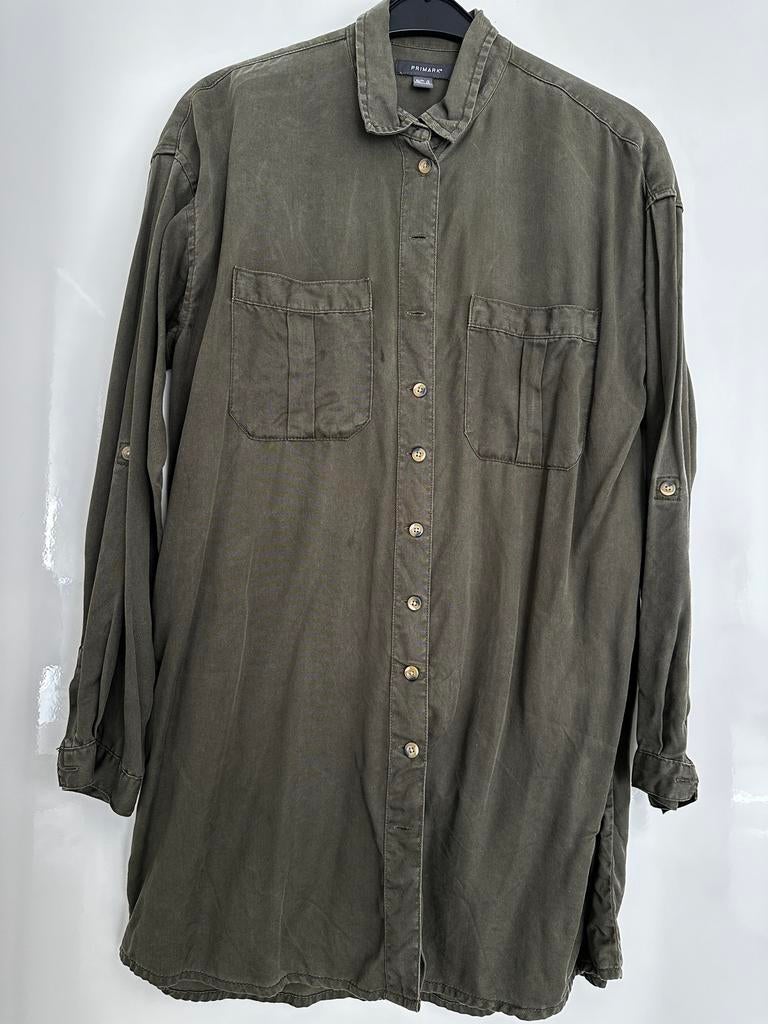 Primark denim dames blouse, Ophalen of Verzenden, Gedragen, Maat 42/44 (L), Groen