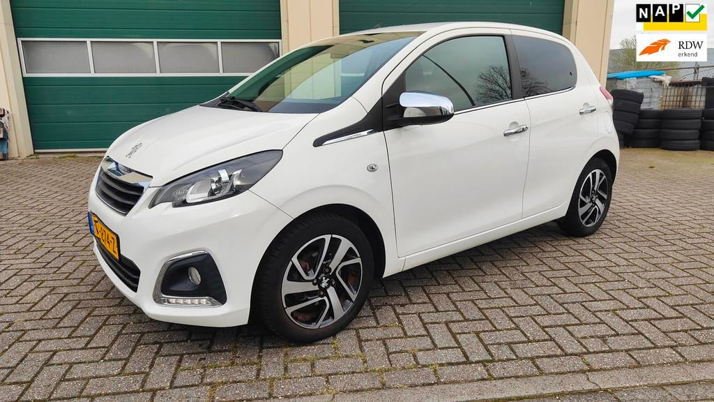 Peugeot 108 1.0 e-VTi Allure lederen bekleding, luxe uitvoei, Voorwielaandrijving, Gebruikt, Euro 6, 4 stoelen