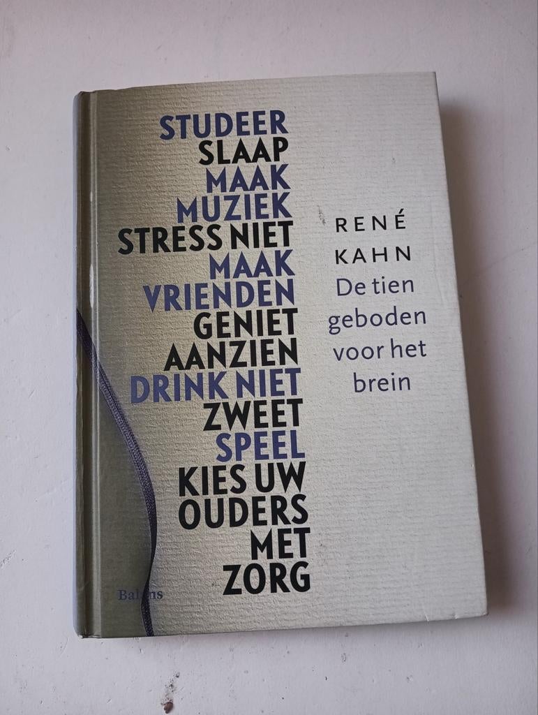 Rene Kahn - De tien geboden voor het brein, Boeken, Ophalen of Verzenden, Zo goed als nieuw, Rene Kahn