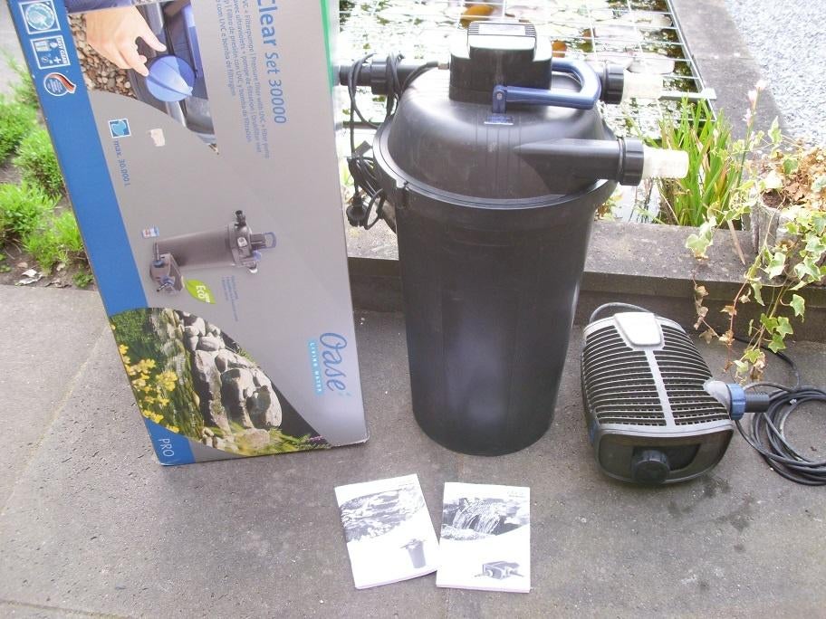 Oase filtoclear 30000L + oase aquamax eco premium 16000L, Tuin en Terras, Vijver-toebehoren, Ophalen, Zo goed als nieuw, Vijverpomp