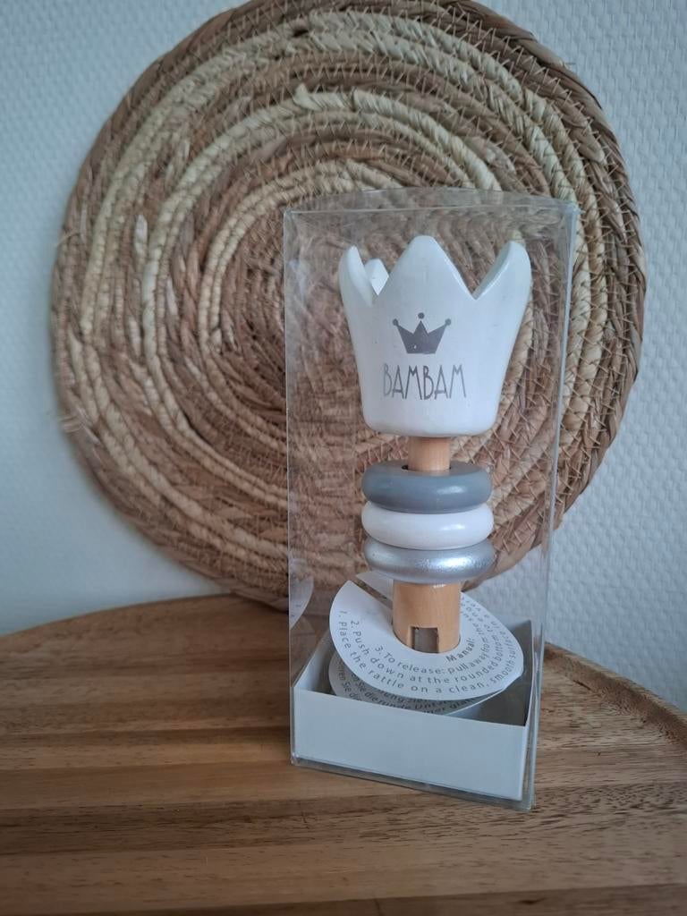 Bambam tafelrammelaar met zuignap, Ophalen of Verzenden, Nieuw, Rammelaar