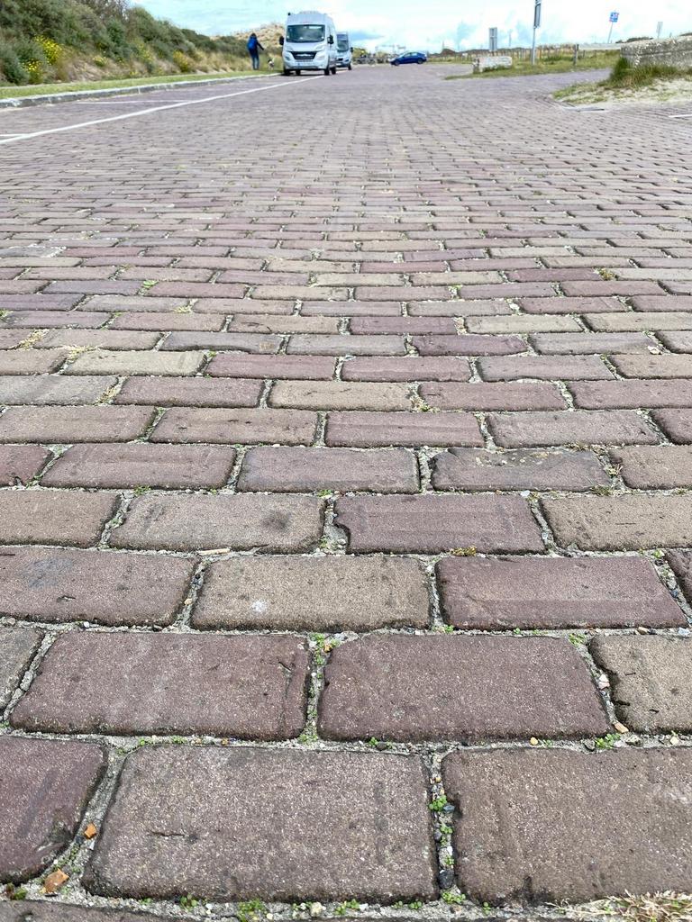 Genuanceerde oud gebakken keiformaten 800m2, Ophalen of Verzenden, Gebruikt, Keramiek, Klinkers