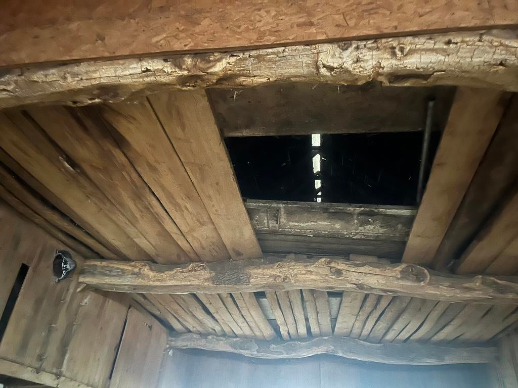 Oud eiken balken, Minder dan 25 mm, Eiken, Ophalen of Verzenden, Zo goed als nieuw