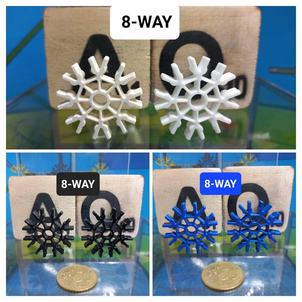 K'nex 8-Way Connectors - Diverse Kleuren, Gebruikt, K'nex Industries, K'nex, Info@knex.com