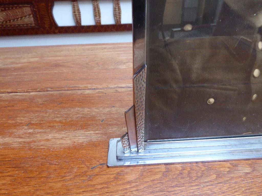 Art deco metalen fotolijst, Ophalen of Verzenden