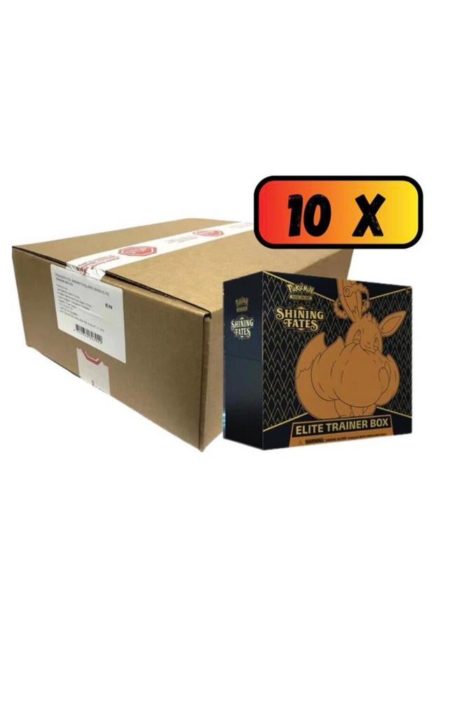 Pokémon TCG – Shining Fates Elite Trainer Box CASE (Sealed), Hobby en Vrije tijd, Verzamelkaartspellen | Pokémon, Ophalen of Verzenden