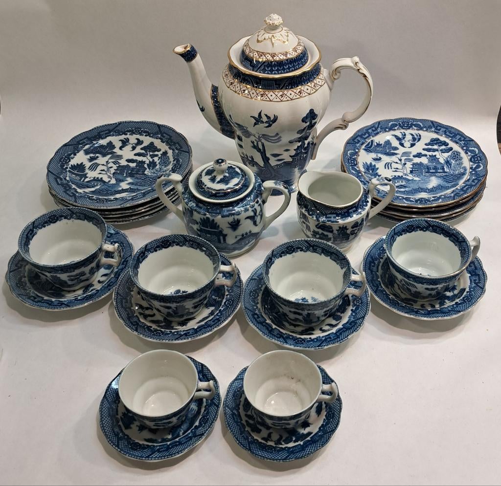 Booths Real Old Willow Servies - Royal Doulton, Antiek en Kunst, Ophalen