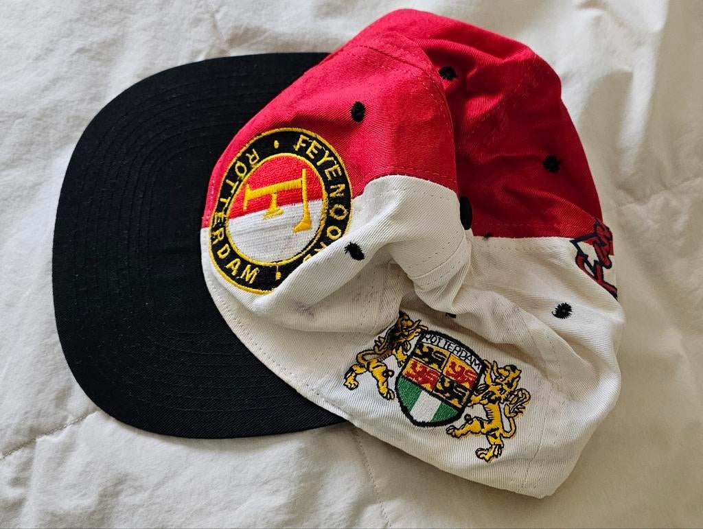 Feyenoord Rotterdam pet - Rood, wit, zwart, Ophalen of Verzenden