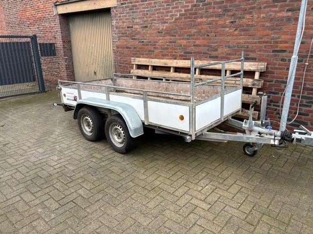 Aanhangwagen Hapert dubbelasser, Ophalen, Gebruikt