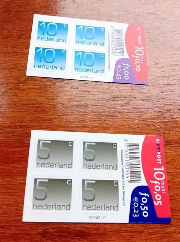 10 postzegels 10 cent gulden, 10 postzegels 5 cent gulden,nw, Postzegels en Munten, Postzegels | Nederland, Ophalen of Verzenden