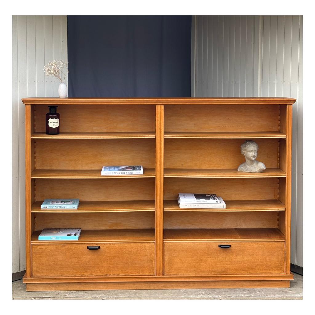 Vintage 1970s Library Cabinet | Bookcase | XL, Ophalen of Verzenden