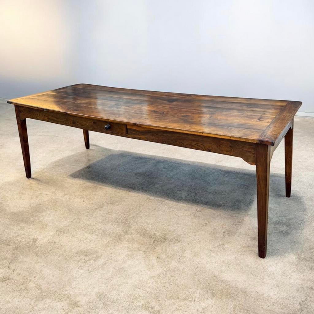 Antieke Franse eettafel tafel boerentafel 230 cm, Ophalen