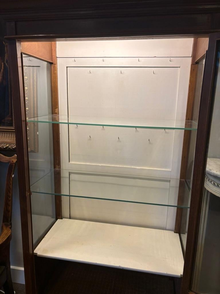 Antieke vitrinekast / winkelvitrine – 161 cm hoog, Ophalen, Gebruikt, ., 50 tot 100 cm