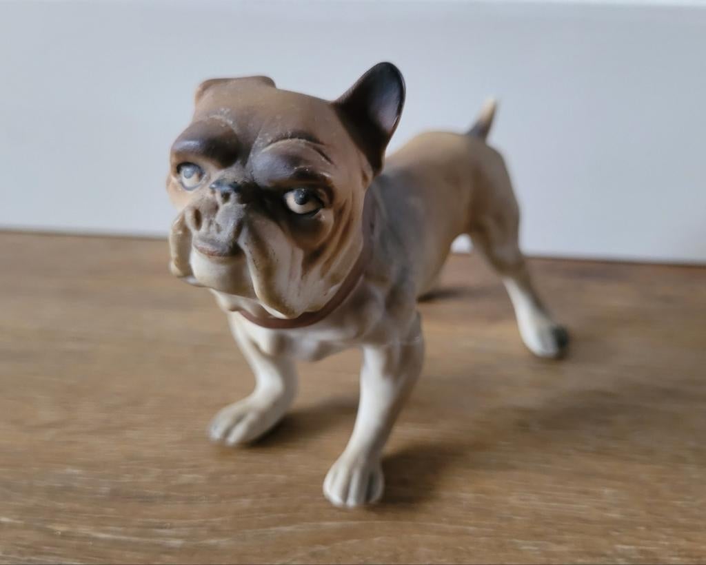 Vaga beeldje bulldog (?) Ca.12 cm., Antiek en Kunst, Ophalen of Verzenden
