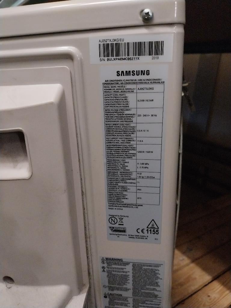 Samsung plafond unit Airco + buiten unit, Witgoed en Apparatuur, Airco's, Ophalen, Solargroothandel, Minder dan 60 m³, 3 snelheden of meer