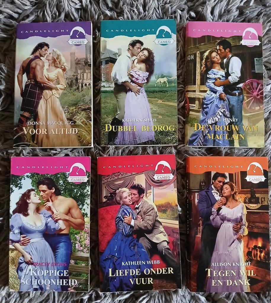 6 Candlelight Cameo Romans: Romantische Verhalen, Boeken, Romans, Ophalen of Verzenden, Gelezen, Diverse auteurs, Nederland
