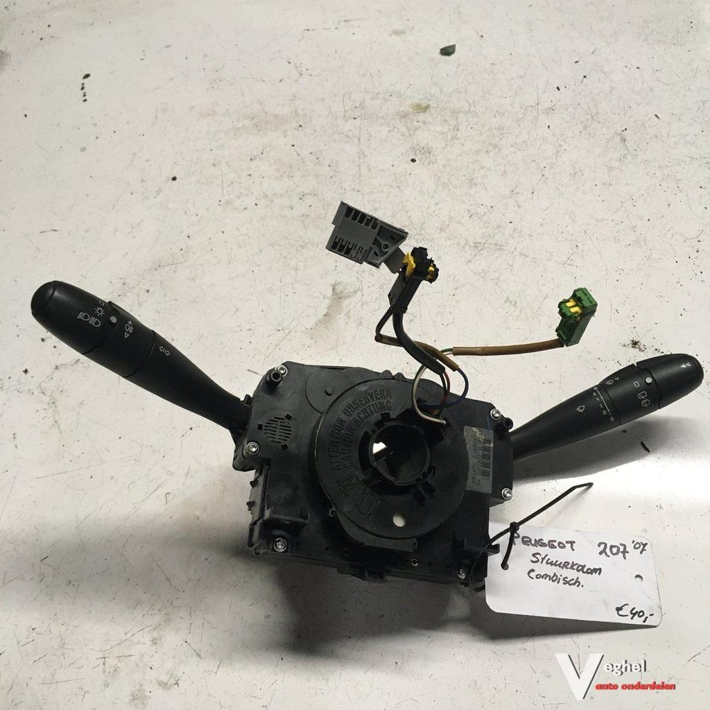 Peugeot 207  2007 Stuurkolom Combischakelaar  96630732XT, Gebruikt, -, -, Ophalen of Verzenden