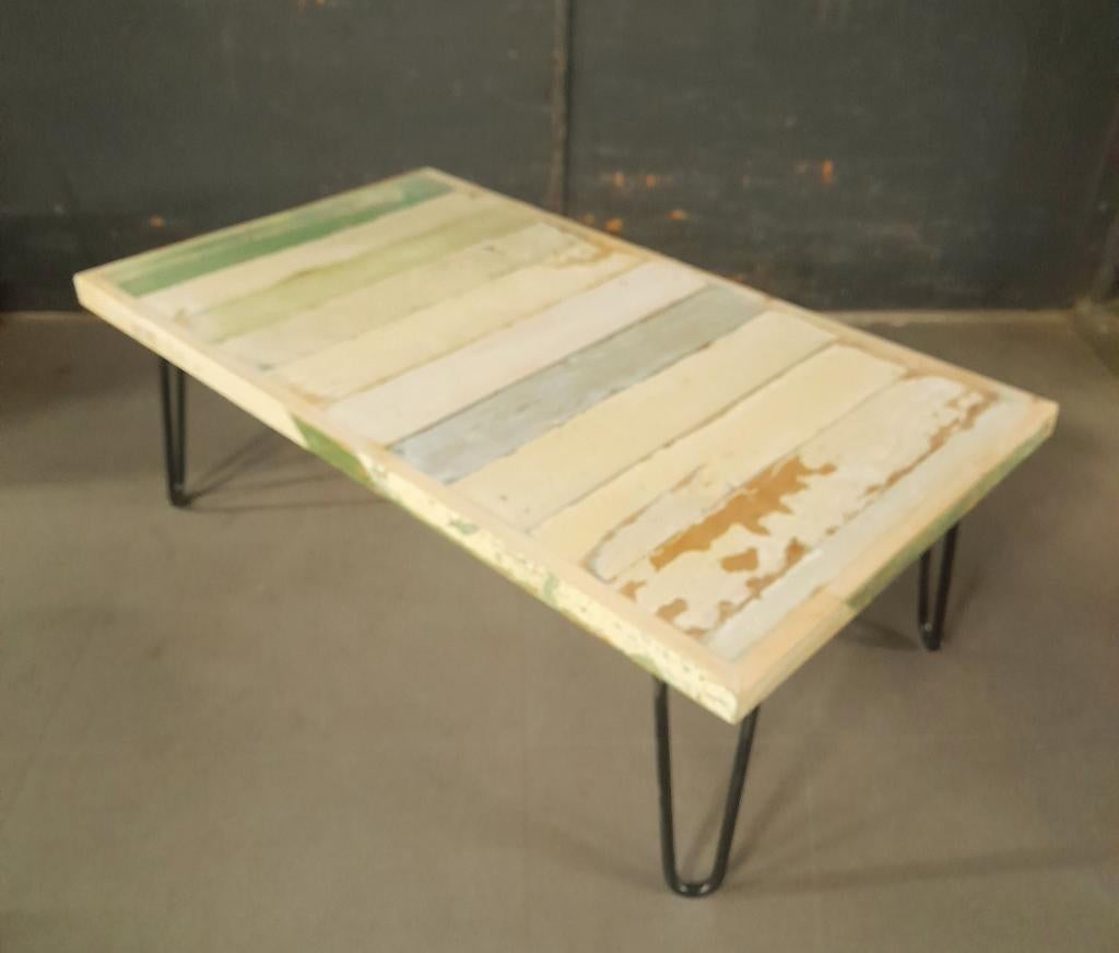 Sloophouten tafel / koffietafel / diverse sloophout meubels, Ophalen, Minder dan 50 cm, 50 tot 100 cm, Rond