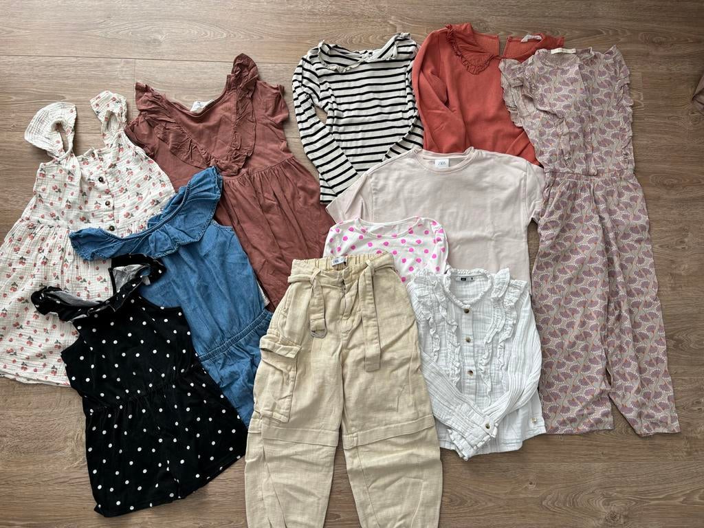 Pakket meisjes kleding maat 122 / 128, Ophalen of Verzenden, Gebruikt, Meisje, Setje