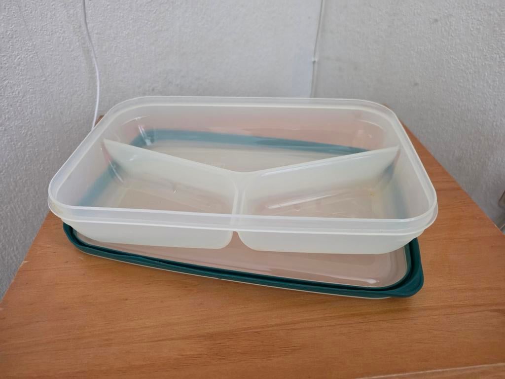 Curver bak met deksel, 3 vakken, Ophalen of Verzenden