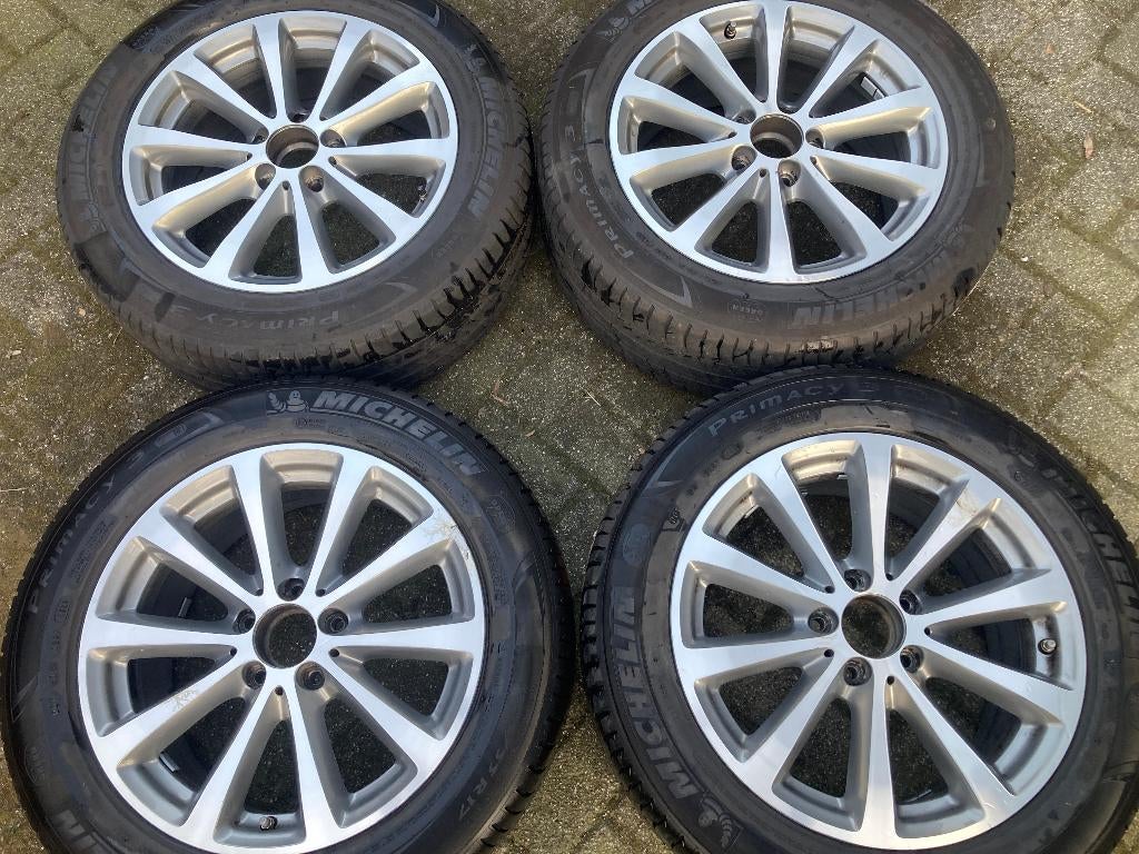 Mercedes E-klasse 17 inch Avantgarde velgen met banden +TPMS, Auto-onderdelen, Banden en Velgen, Ophalen, Gebruikt, Banden en Velgen