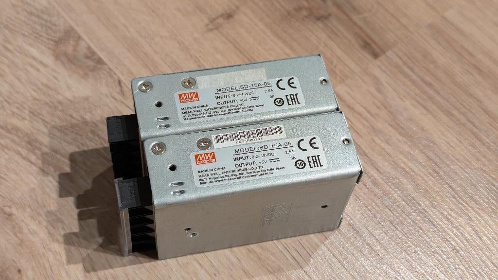 2x Meanwell Mean Well SD-15A-05 DC, Ophalen of Verzenden