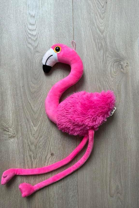 Flamingo knuffel, Kinderen en Baby's, Ophalen of Verzenden, Gebruikt