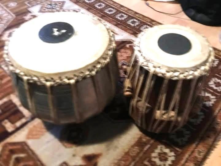 Tabla set (Indiase trommels), Muziek en Instrumenten, Percussie, Ophalen, Gebruikt, Trommel