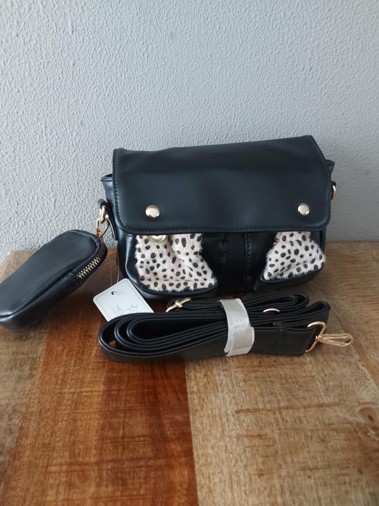 Nieuwe schoudertas, Ophalen of Verzenden, Nieuw, Zwart