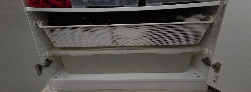 Ikea plastic opbergbak met deksel, Ophalen