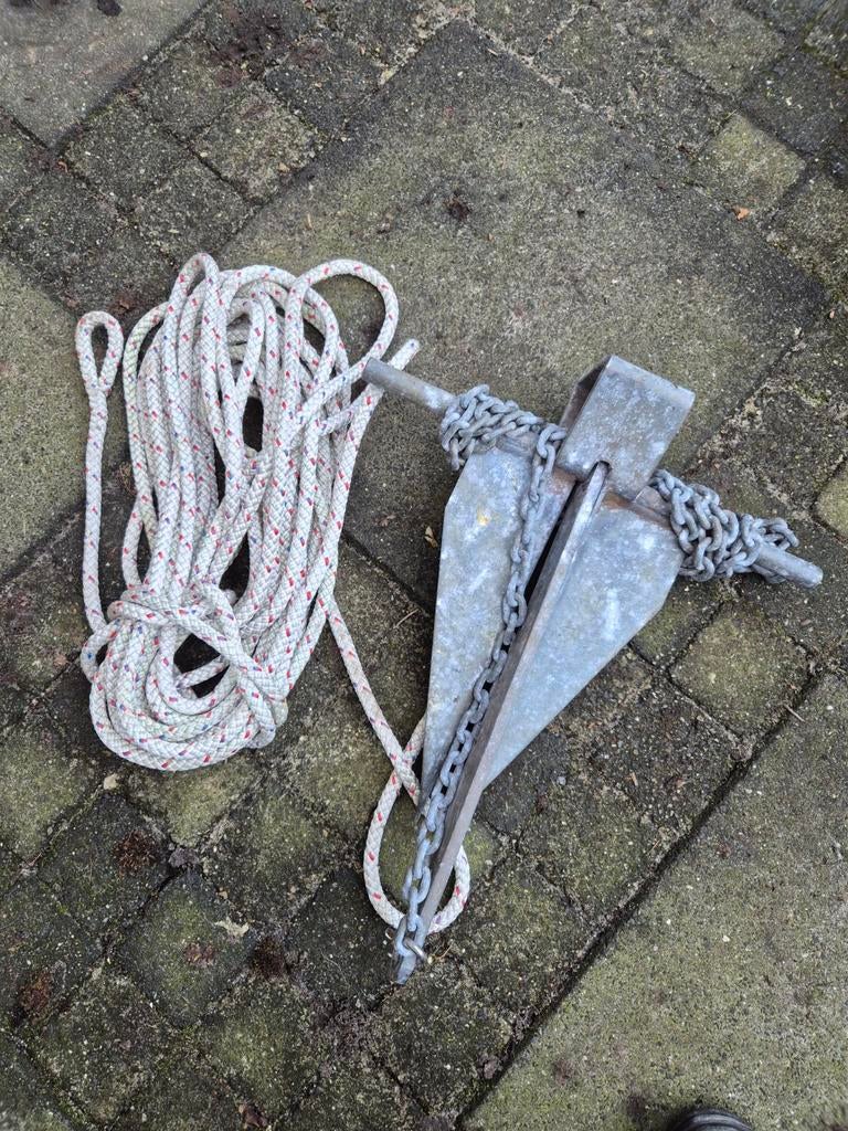 Anker met ketting en lijn, Ophalen, Gebruikt, Ankeren en Afmeren, Zeilboot of Motorboot