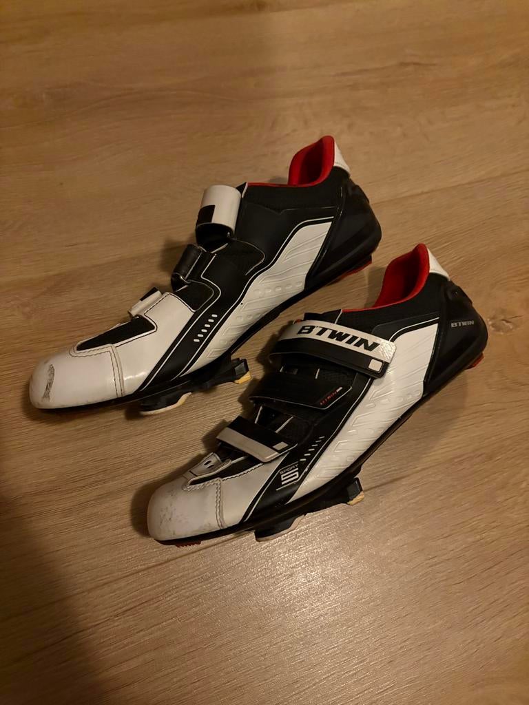 B'Twin fietsschoenen road 5, maat 46, Gebruikt, Schoenen, Overige maten, Heren