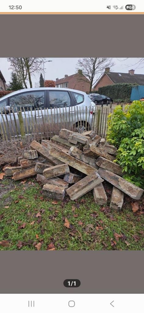 Stapelblokken, borderrand, tuin stenen., Ophalen, Gebruikt, Minder dan 100 cm, Minder dan 25 cm