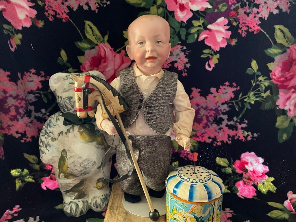 Bijzondere antieke pop van Simon & Halbig kaiserbaby., Ophalen of Verzenden