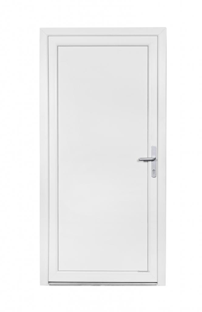 Buitendeur volpaneel Basic Plus b98 x h204 RAL 9016, Niet ingevuld, Kunststof, 80 tot 100 cm, Niet ingevuld