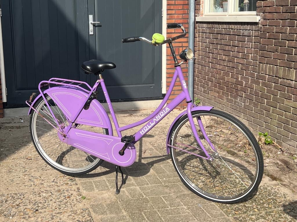 dames fiets / oma fiets - paars, Fietsen en Brommers, Fietsen | Dames | Omafietsen, Ophalen, Gebruikt, Hollandia