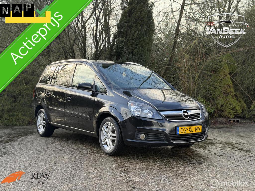 Opel Zafira 1.8 Executive Nwe Apk Nap 7 Persoons, Gebruikt, 4 cilinders, Zwart, Origineel Nederlands
