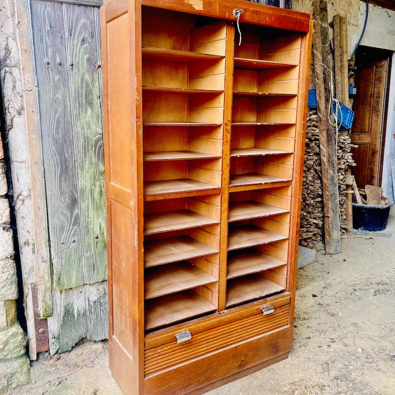 Archiefkast met roldeur- 1960, Niet ingevuld, Niet ingevuld, 150 tot 200 cm, 25 tot 50 cm