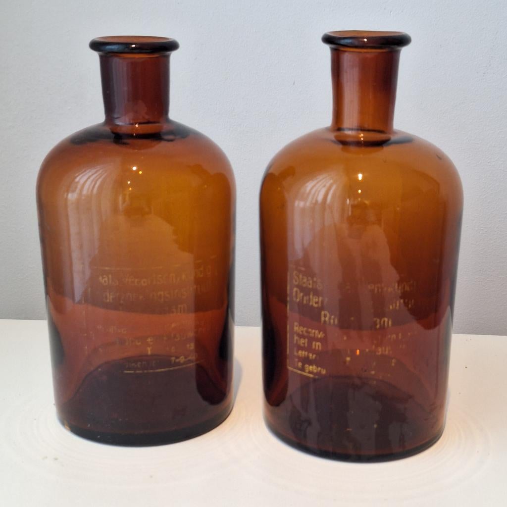 Laboratorium flessen MKZ 1940, Ophalen of Verzenden