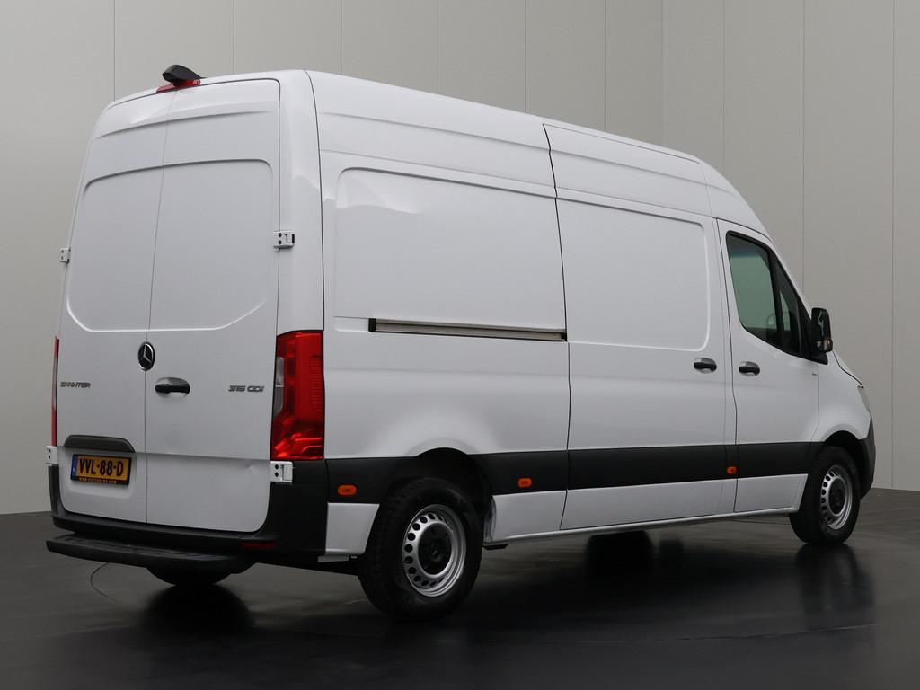 Mercedes-Benz Sprinter 315CDI 9G-Tronic Automaat L2H2 | Navi, Auto's, Stof, Gebruikt, 4 cilinders, Wit