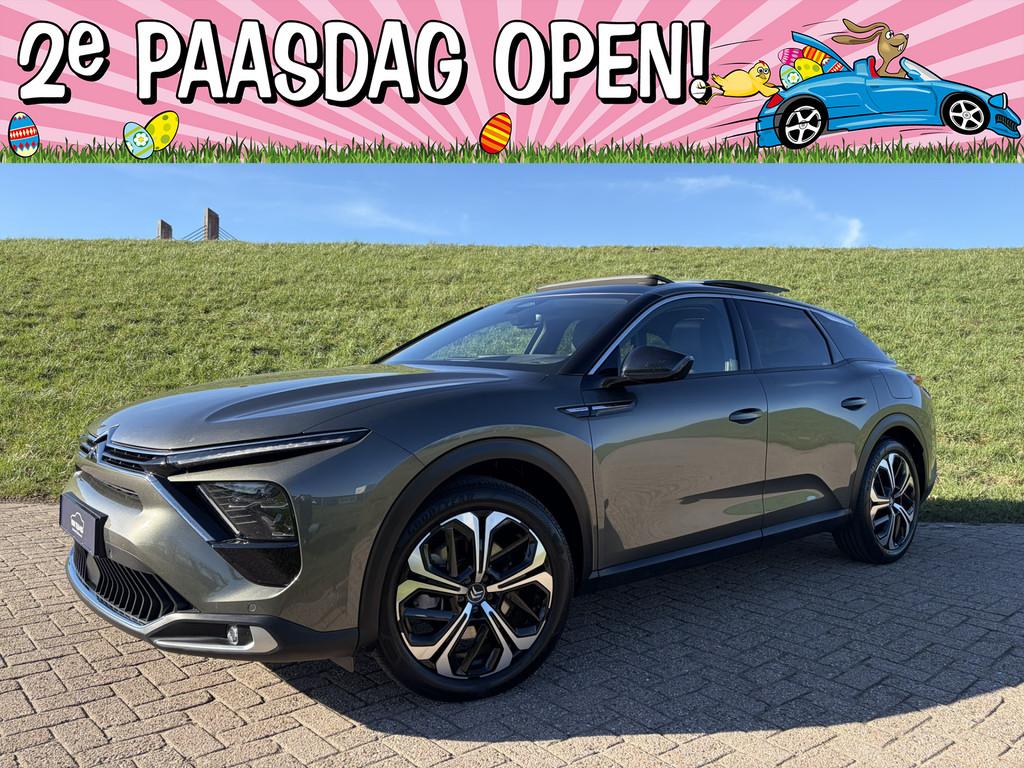 Citroën C5 X 1.6 Plug-in Hybrid 225 Max Leder | Stoel- & St, Gebruikt, Zwart, 4 cilinders, Leder