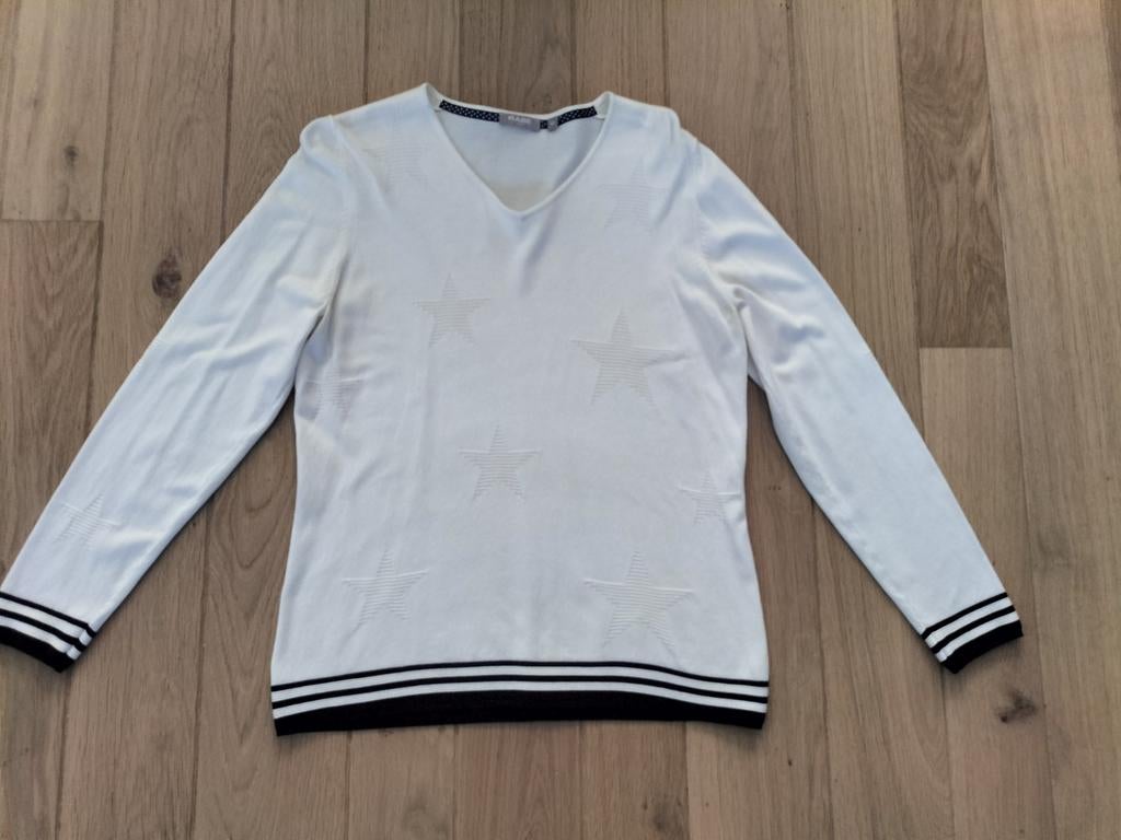 Rabe Trui Wit met Sterren - Maat 40, Maat 38/40 (M), Rabe, Wit, Ophalen of Verzenden